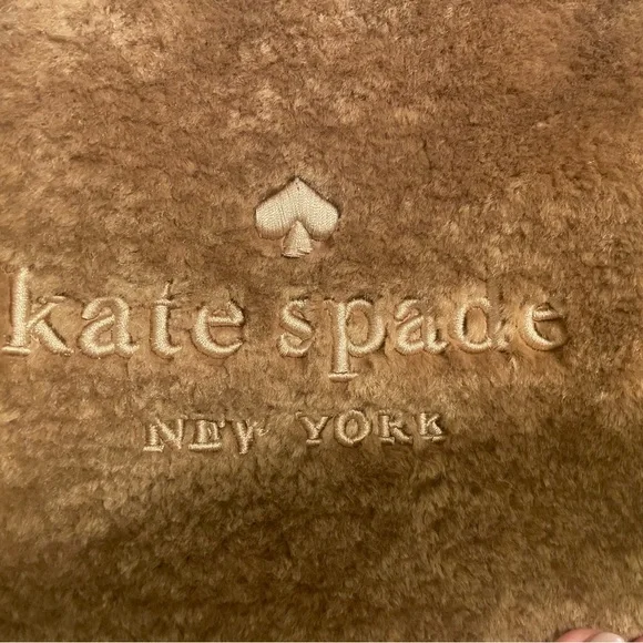 Kate Spade Unique Brown Teddy Shoulder Bag with Removable Strap - Picture 4 of 11